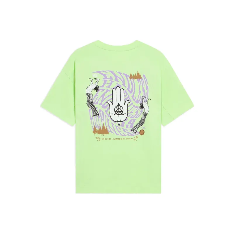 LiNing Summer Party T-Shirts Unisex Butterfly Pink Green-0