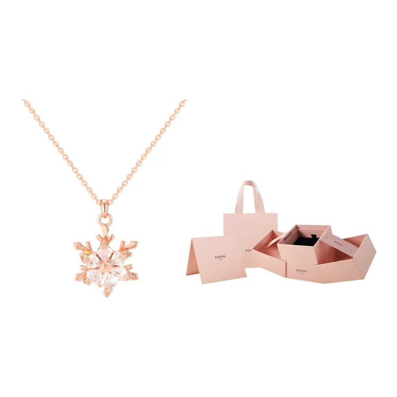 AJIDOU Refined Necklaces Women's Rose Gold-0