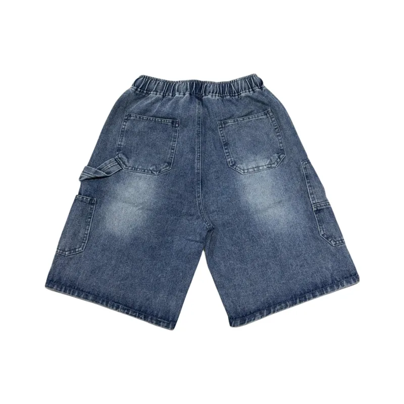 KVIV Denim Shorts Unisex Vintage Blue [Curator's Recommendation]-4