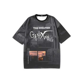 GENANX T Shirt Unisex Black Gray Color