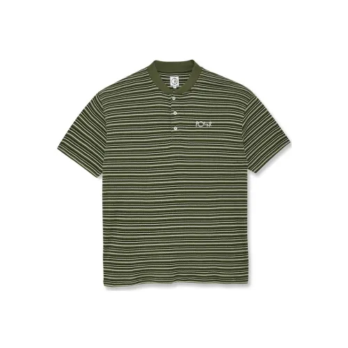 embroidered logo 3 4 sleeves pullover T-Shirts Men