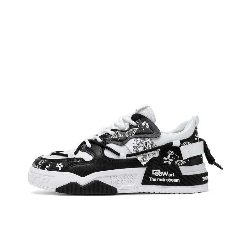 SOURCE Non slip Lightweight Low Top Skateboard Shoes Men's-4