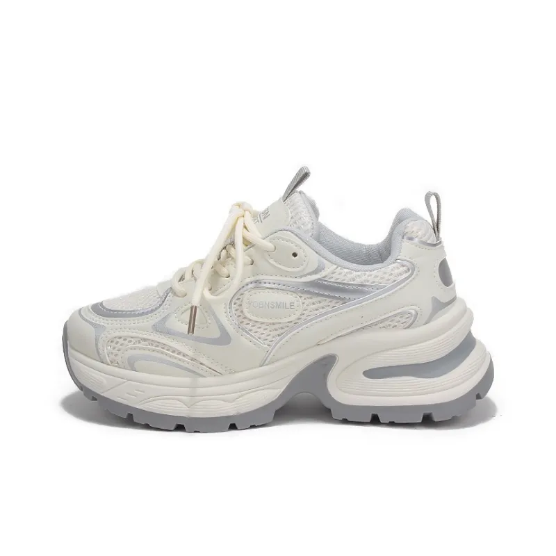 Yobn Durable Breathable Lightweight Low Top Chunky Sneakers Women's-6