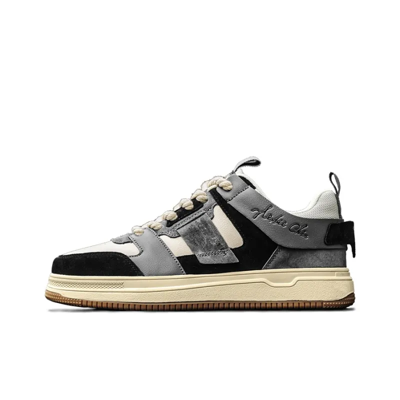 AMICNIEGD Breathable Anti Slip And Wear Resistant Low Top Skateboard Shoes Men's-8