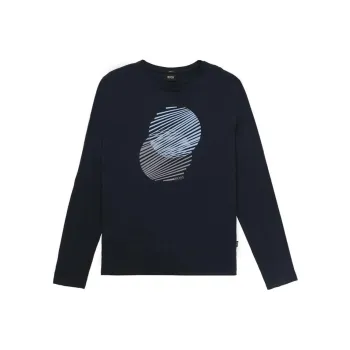 HUGO BOSS T Shirts Men Dark Sky Blue