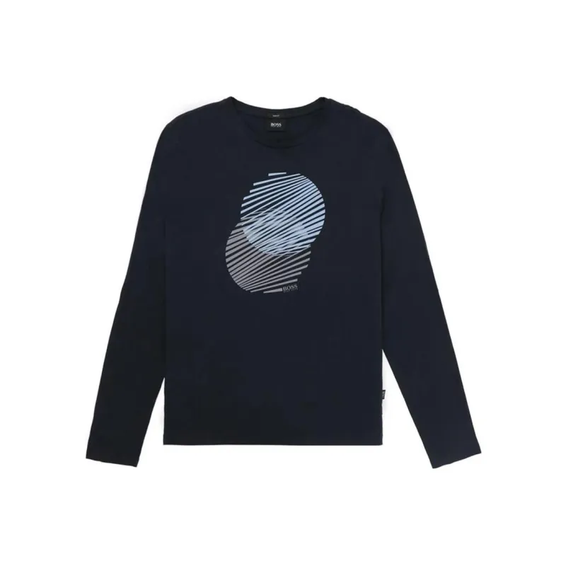 HUGO BOSS T Shirts Men Dark Sky Blue-0