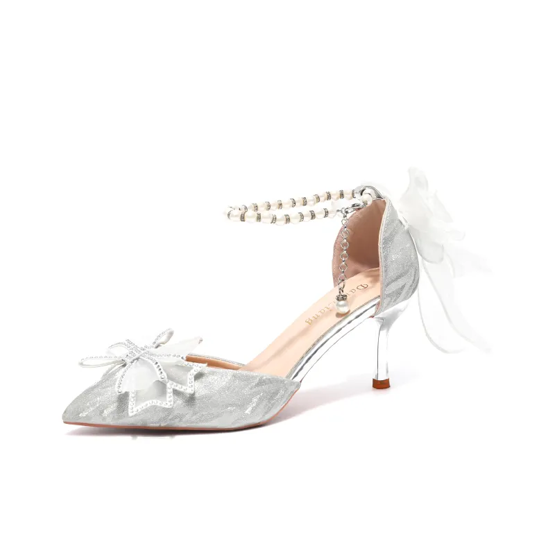 Be Good High Heels Women's Silver-1