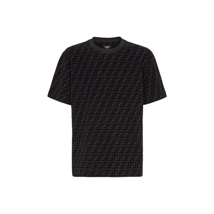 FENDI FF jacquard Terry T shirt-0