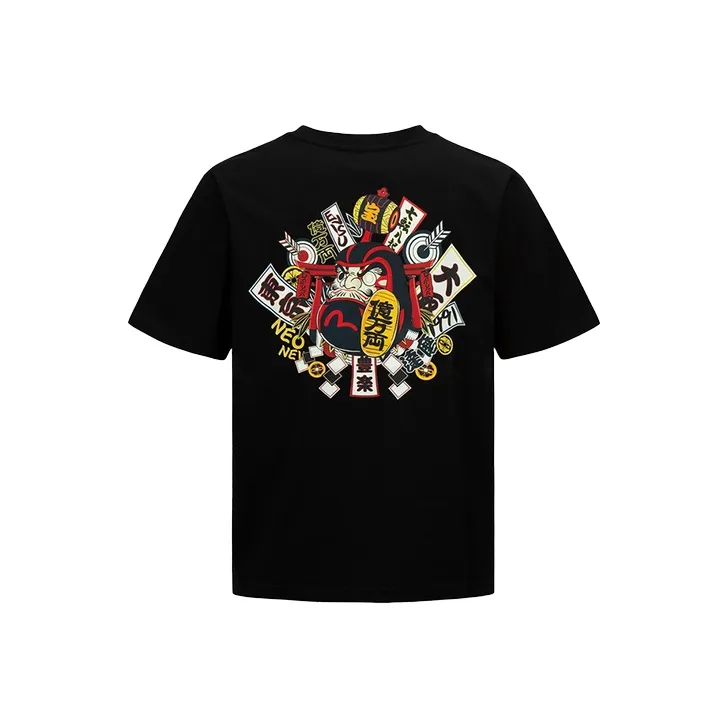 EVISU T Shirts Men Black-0