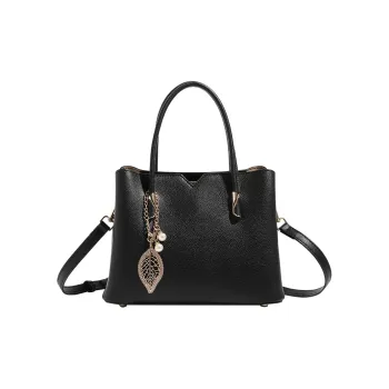 H YXIANG Microfiber Synthetic Leather Shoulder Bag Crossbody Bag Handbag Regular Women's Black