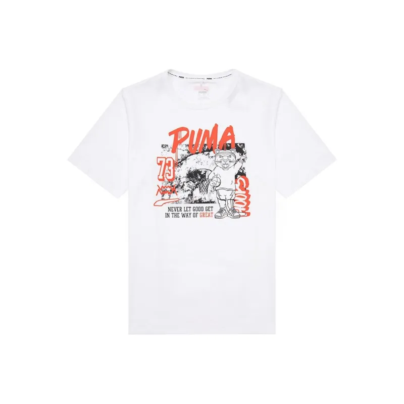 PUMA T Shirts Men White-0