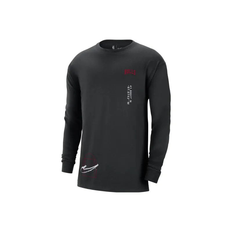 Nike Nba Chicago Bulls Cts Max 90 Loose Fit L/S T shirt-0