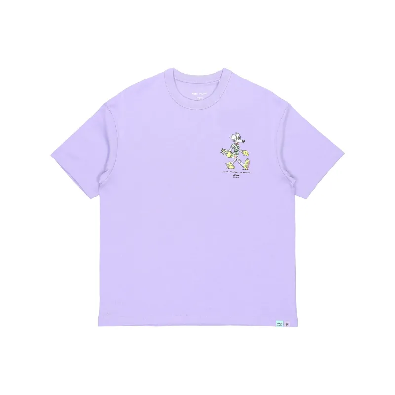 LiNing x Steven Harrington Skateboard T Shirt Men's Purple-0