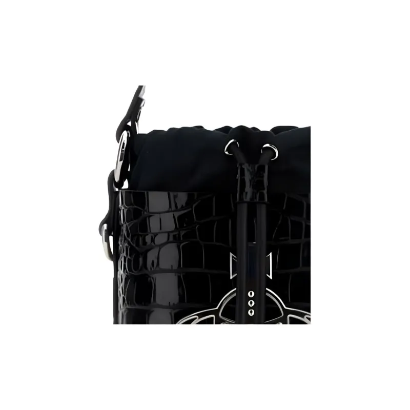 Vivienne Westwood Daisy Orb Plaque Drawstring Bucket Bag-8