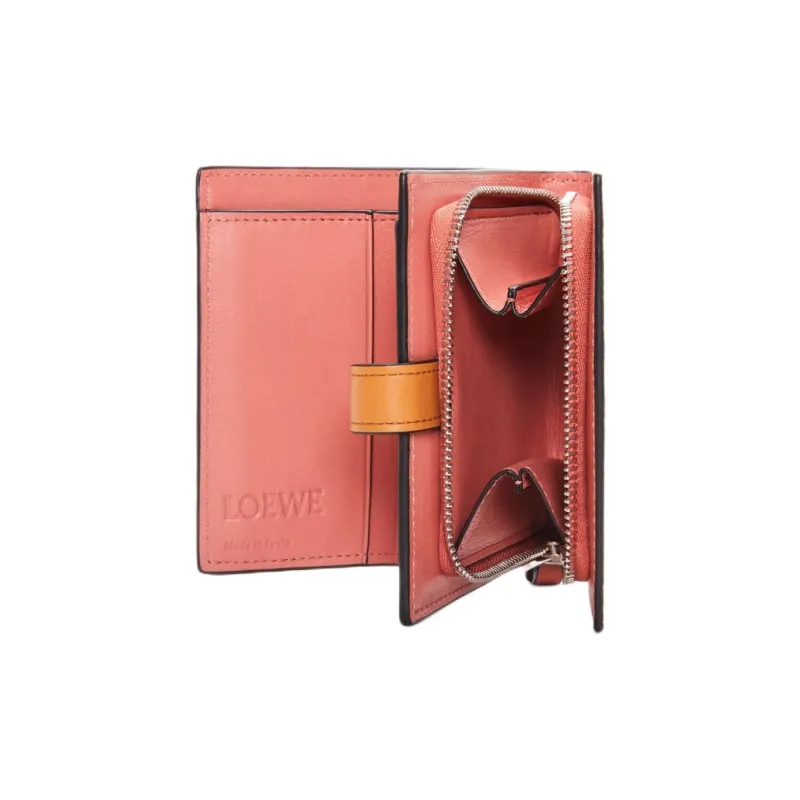 LOEWE Calfskin Wallet Women's Light Oat/Honey-2