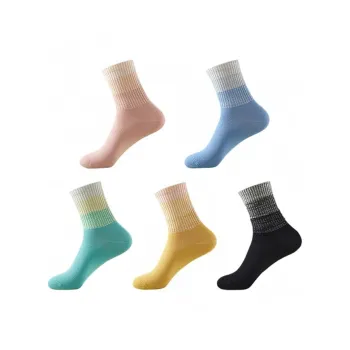H YXIANG Mid Calf Socks Women's 5 Pack
