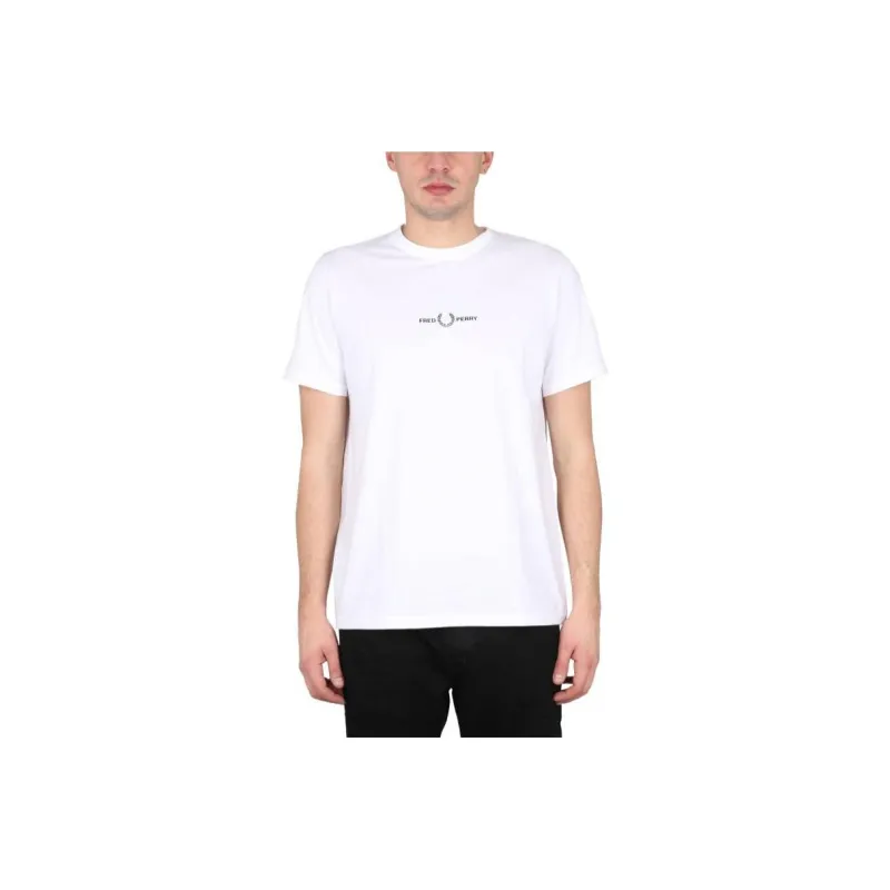FRED PERRY T Shirts Men White-3