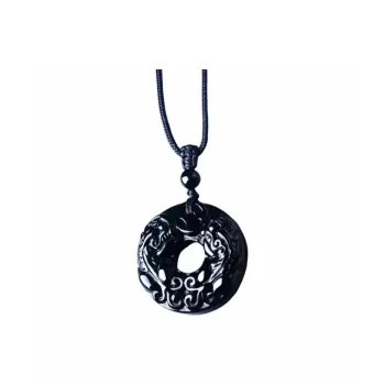 Jing Ruyu Obsidian Jade Necklaces Unisex