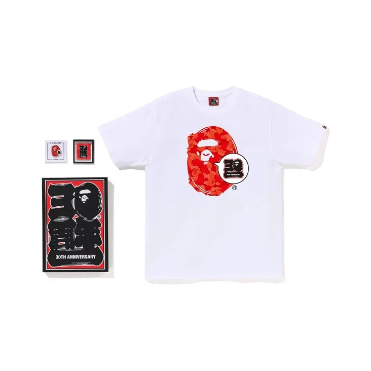 Bape Store Seoul Bape 30th Anniversary Ape Head Tee Set-2