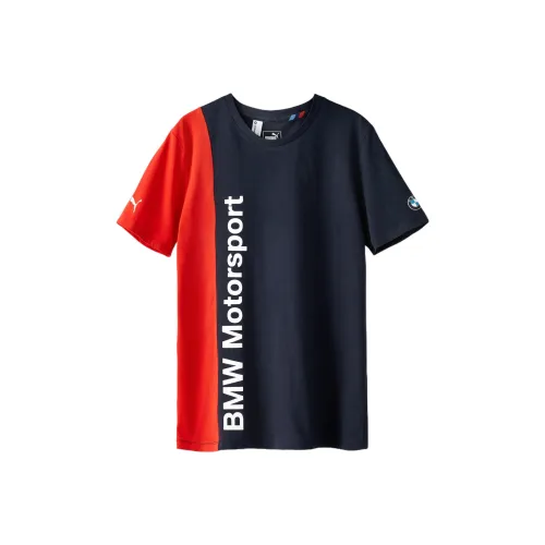 Bmw X PUMA T Shirts Men Blue