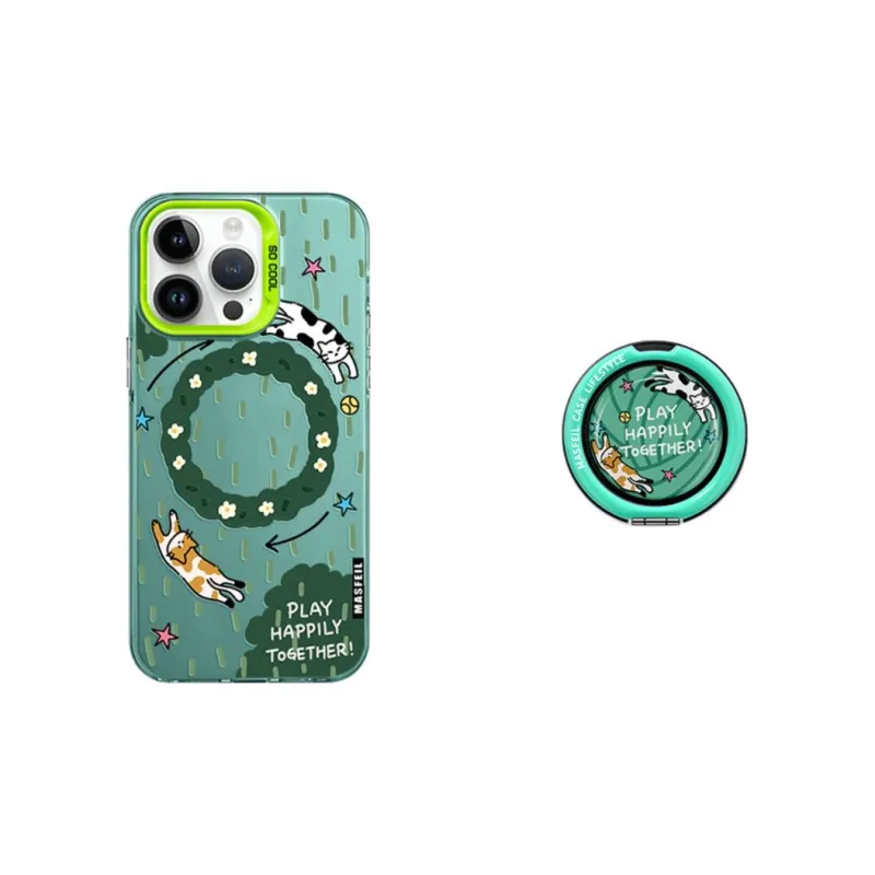Marsfield TPU Material Impact Resistant Phone Cases Compatible With Apple 16/15/14/13/12/Pro/Mac Cute Style-7