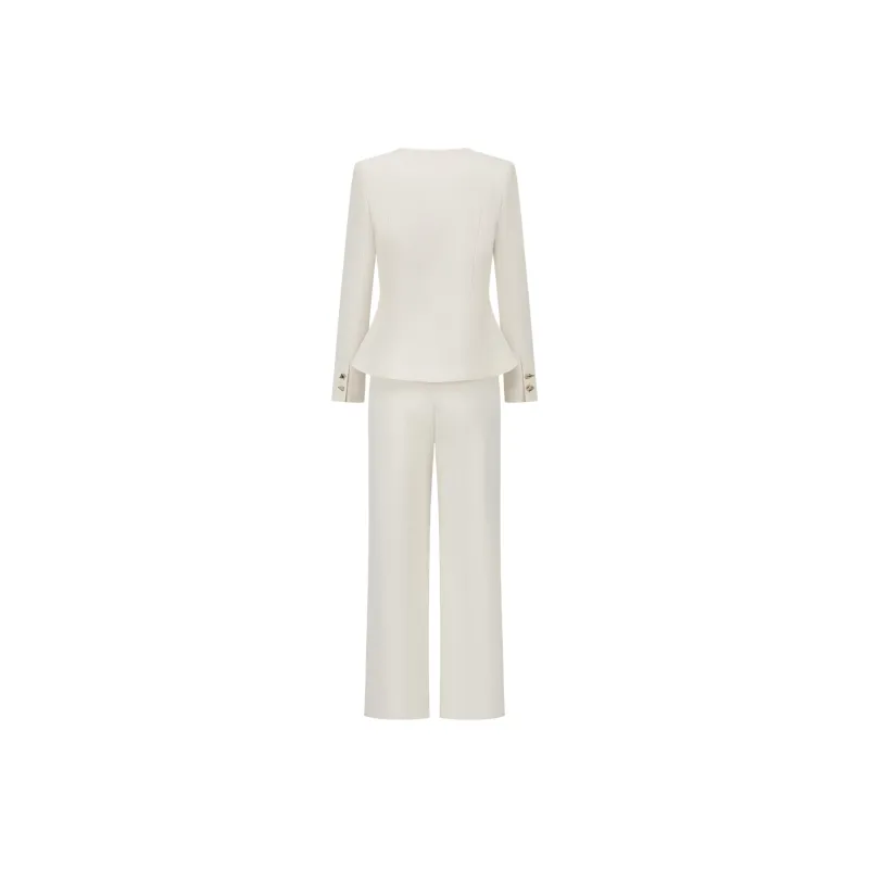 ONE SHALLOW Business Suits Women's Beige Apricot-1