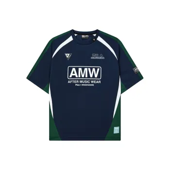 FILA MIHARA YASUHIRO Collaboration Collection Set in Sleeve T Shirt Men's Dark Azure Blue
