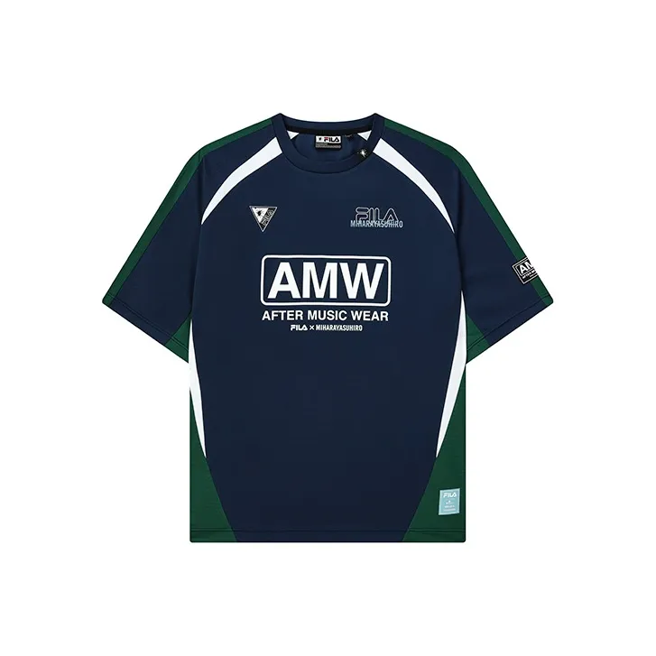 FILA MIHARA YASUHIRO Collaboration Collection T Shirt Men's Dark Azure Blue-0