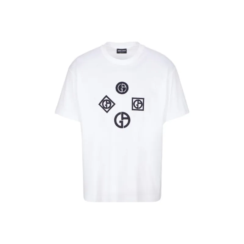 GIORGIO ARMANI T Shirts Men White-0