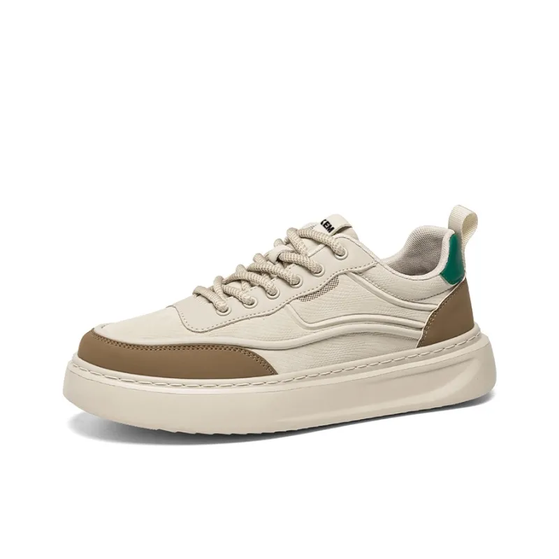 JKEM Cushioned Wear Resistant Height Increasing Low Top Skateboard Shoes Men's-1