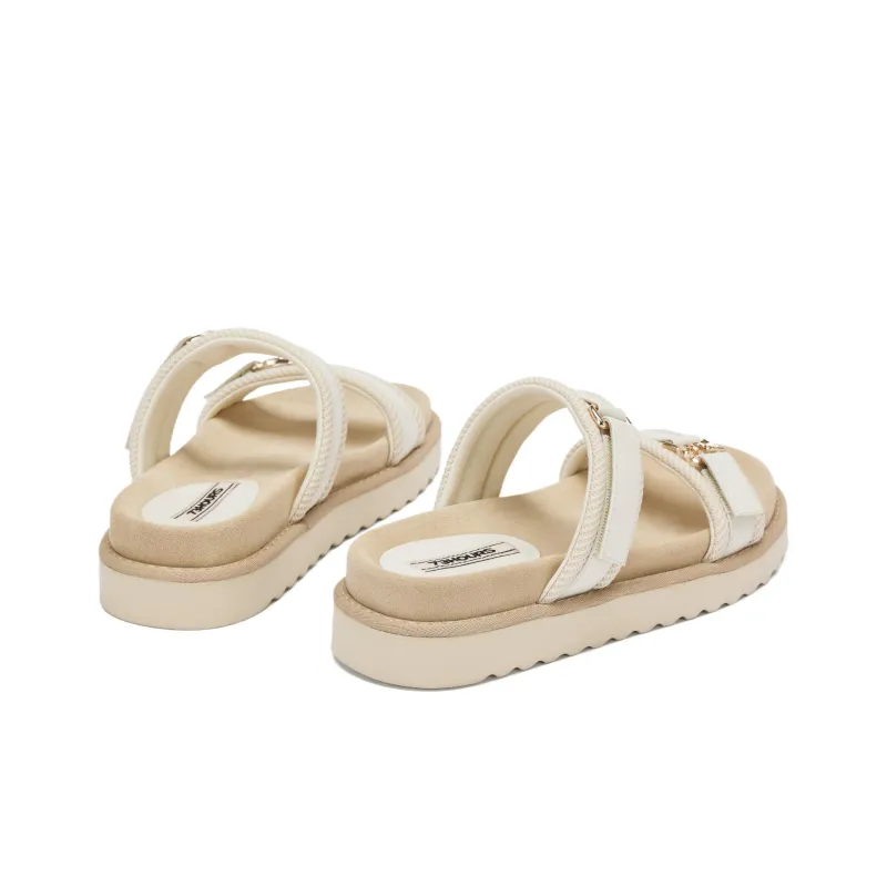 73Hours Cream Edge Beach Sandals Women's-4