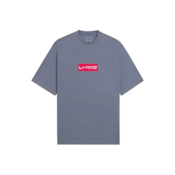 LINING Sports Life Collection T Shirts Unisex Flint Stones Blue