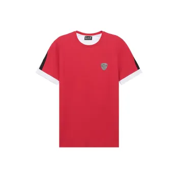 EMPORIO ARMANI EA7 T Shirt Men's Red White