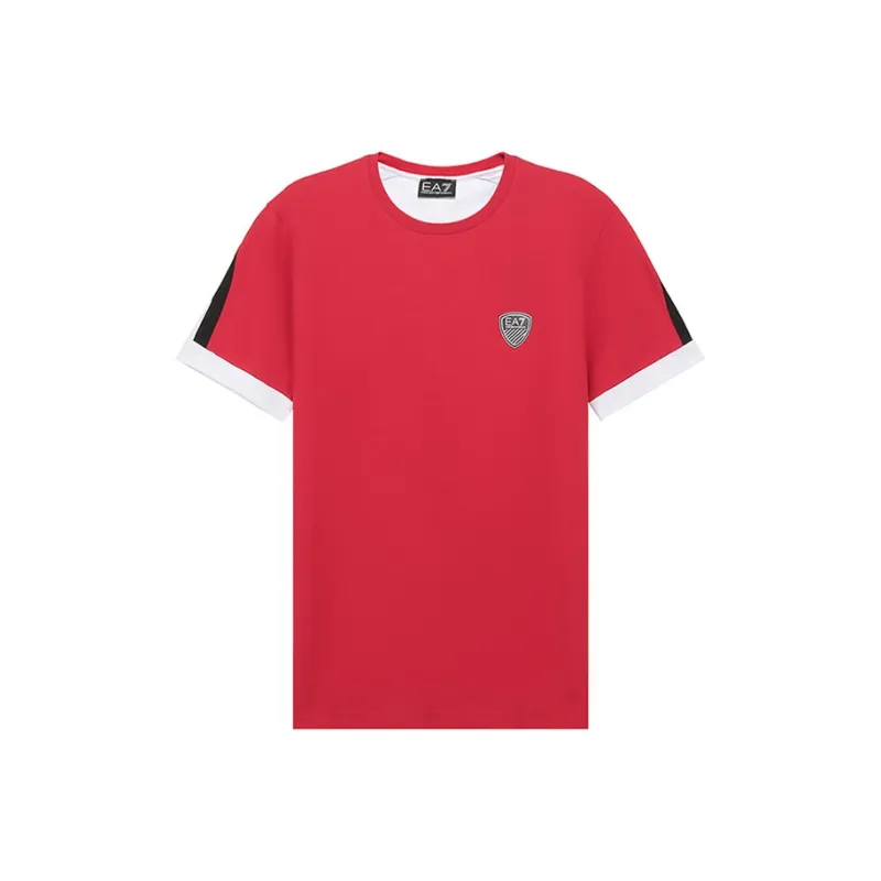 EMPORIO ARMANI EA7 T Shirt Men's Red White-0
