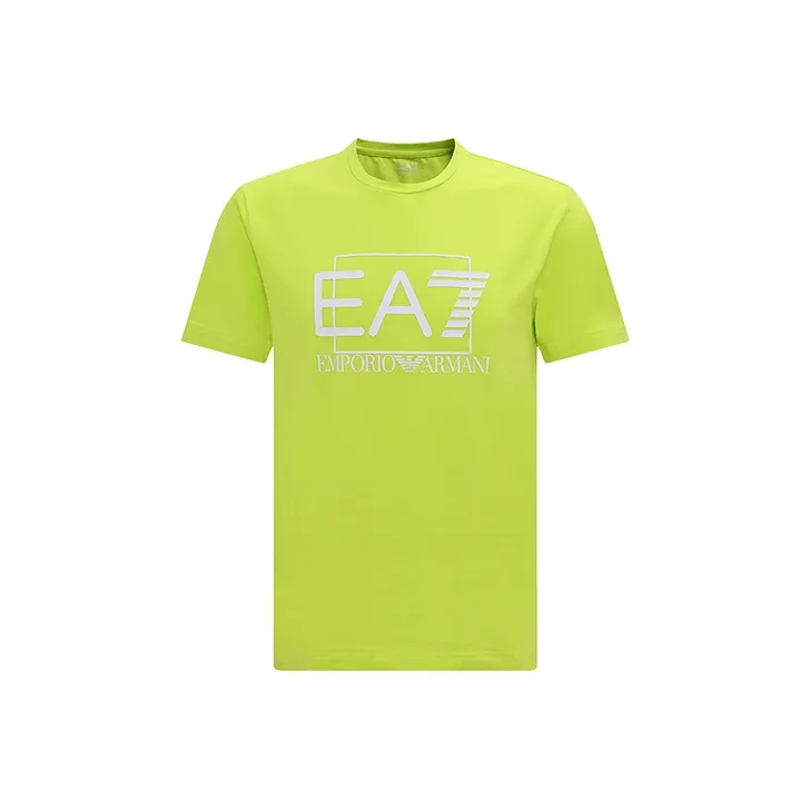 EMPORIO ARMANI EA7 SS23 T Shirt Men's Neon Green-0