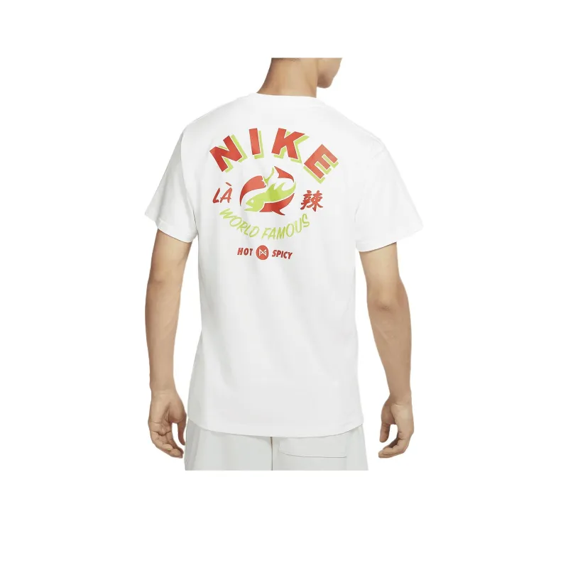 Nike T Shirts Men White-0