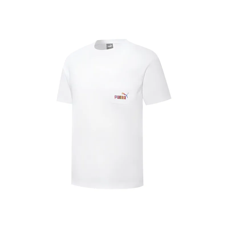 PUMA T Shirts Unisex White-0