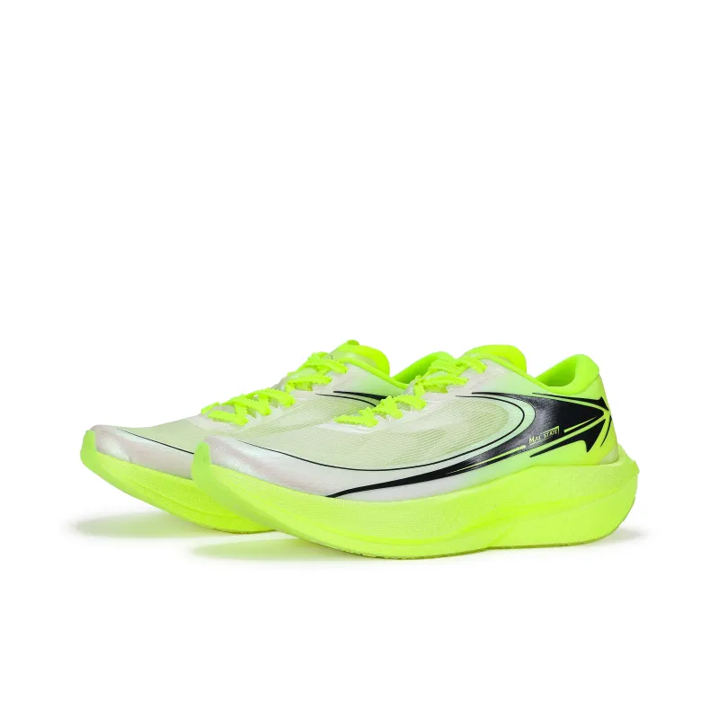 XINGHUOLI Anti-Slip And Wear-Resistant Coverage Low-Top Carbon Plate Casual Running Shoes Unisex Lime Green-3