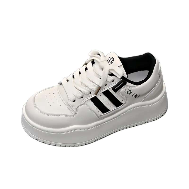 BINGO DUCK Slip Resistant Height Increasing Low Top Skateboard Shoes Women's-6