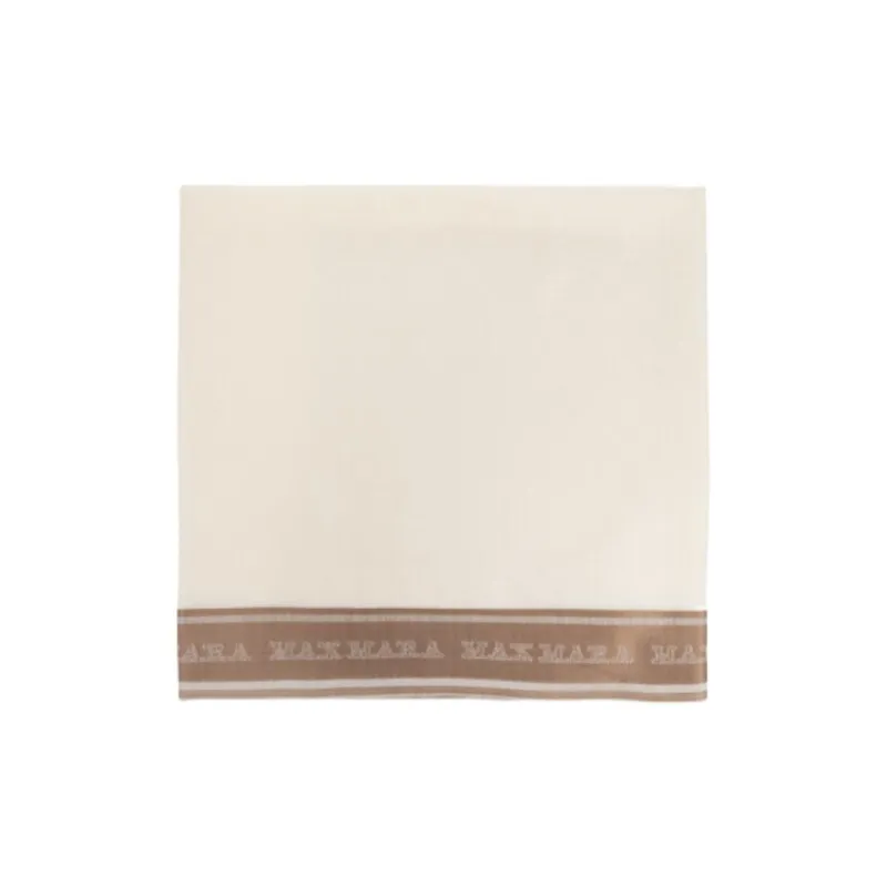 MaxMara Logo Detailed Scarf-0