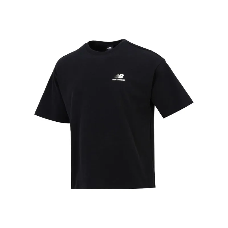 New Balance Drop Shoulder Sleeve T Shirt Men's Black-0