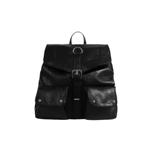 Rainbow Girl PU Backpack Women's Multicolor