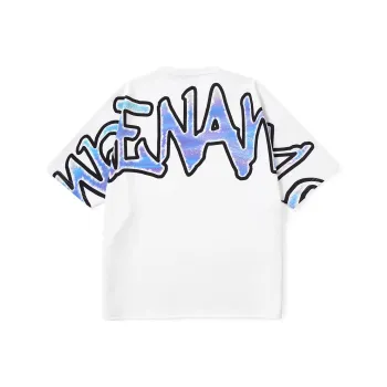 GENANX Straight Elbow Length Sleeved T Shirt Unisex White
