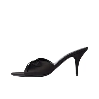 Balenciaga Knife Slide Slippers 8cm Women's Black