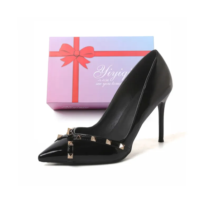 Take The Qin Slim Heel High Heels 8cm Women's-5