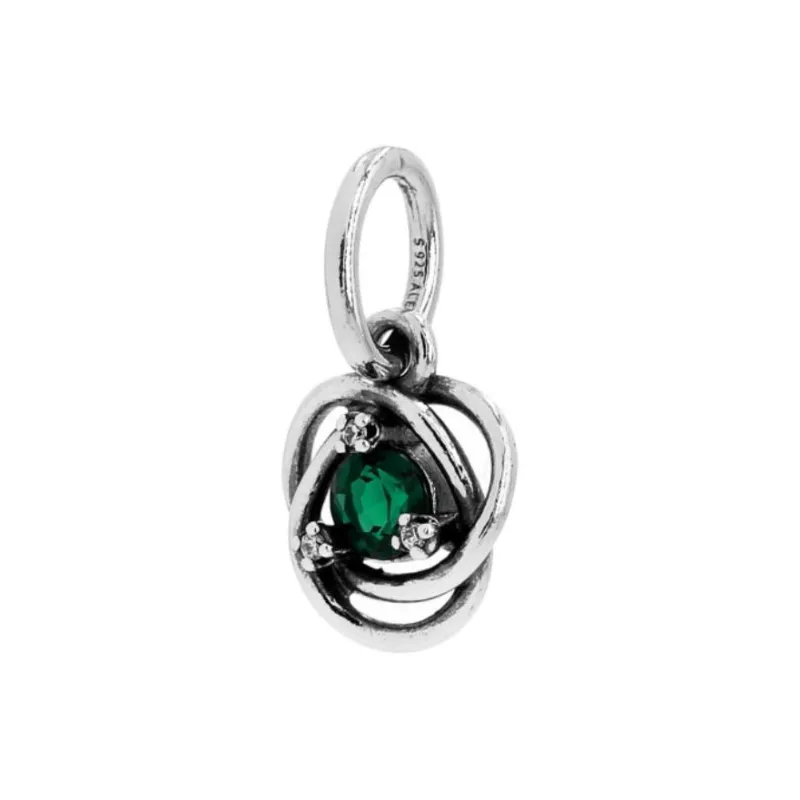Pandora Sterling Silver Pendants Unisex Green-1