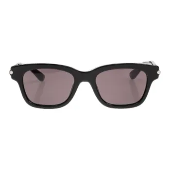 Alexander McQueen T Bar Rectangular Frame Sunglasses