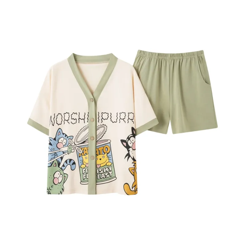 BONAS Pajama Set Women's Image Color-0