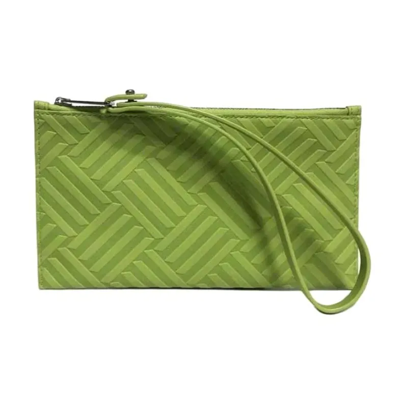 Bottega Veneta Rubber Clutch Small Size Women's Green-0
