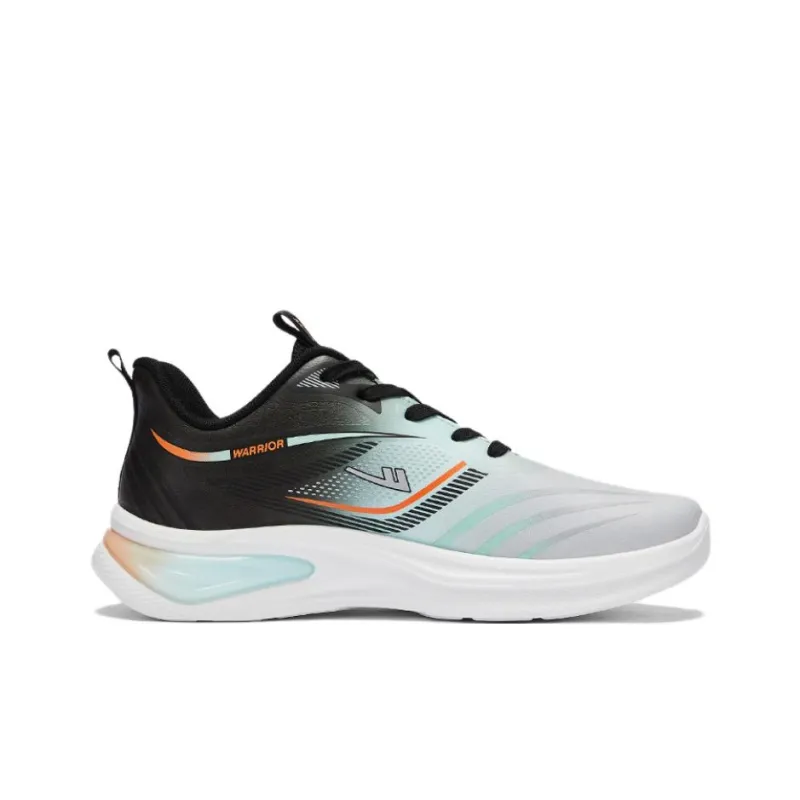Warrior Slip Resistant Cushioning Water Resistant Low Top Casual Running Shoes Men's Gray Green Black-1